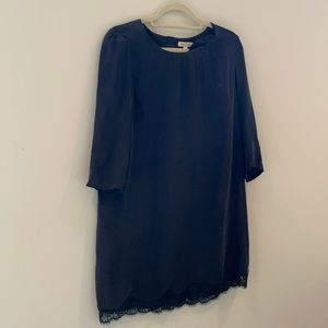 Black dress with lace detail